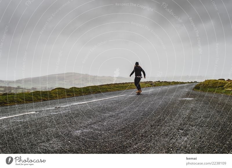 skate Lifestyle Style Contentment Leisure and hobbies Playing Adventure Far-off places Freedom Skateboarding Human being Adults 1 Landscape Sky Clouds Weather