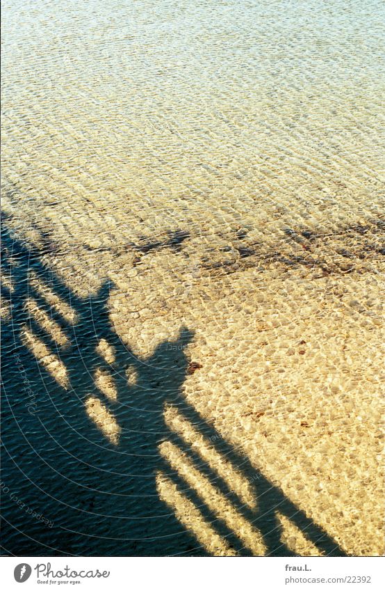 sea of shadows Ocean Man Beach Vacation & Travel Boltenhagen Sea bridge Human being Baltic Sea Couple Shadow Water Sand Sun Coast two people In pairs