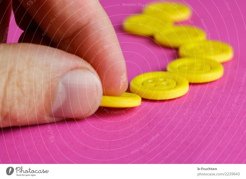 buttons Man Adults Hand Fingers Plastic Select Build Touch Movement To hold on Uniqueness Yellow Violet Pink Trust Secrecy Row Playing Buttons take