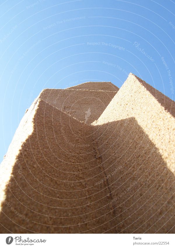 sand walls Sandcastle Beach Ocean Drop shadow Wall (building) Vertical Architecture Sun Shadow Corner Point