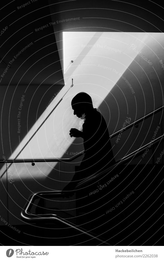 city ghost Stairs Going Walking Creepy Gray Black White Fear Dangerous Ghosts & Spectres  Illuminate Awareness Black & white photo Interior shot Light Shadow