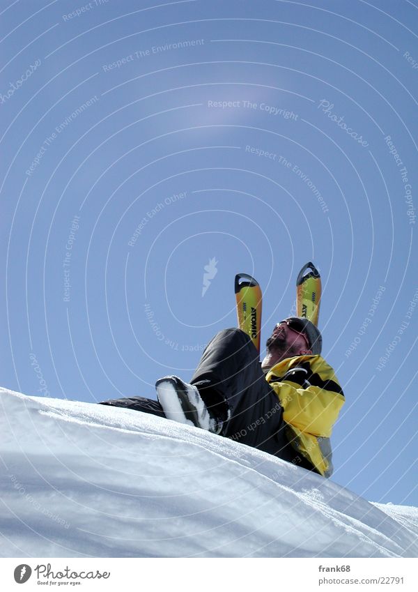 Enjoy the sun Winter Skiing Man Sun Snow To enjoy Freedom