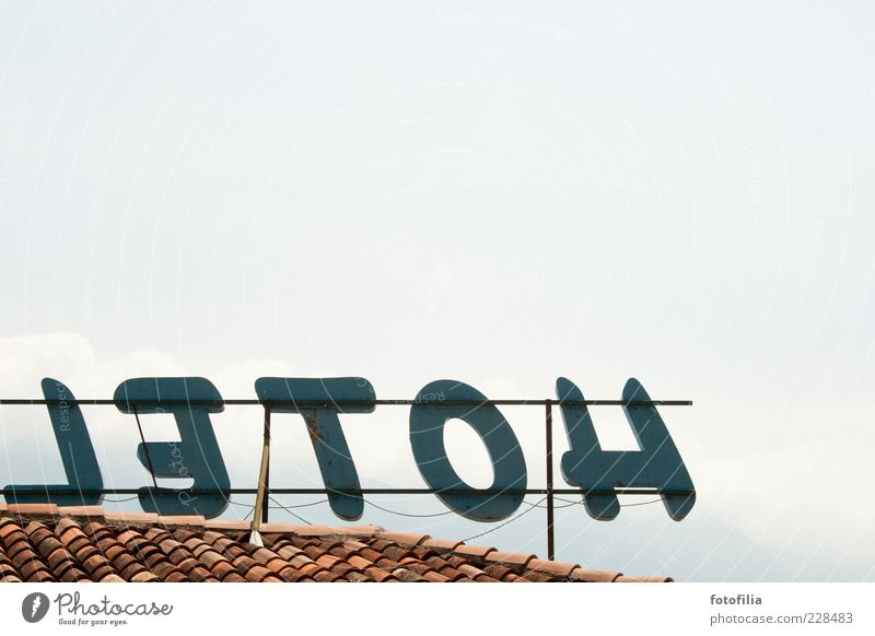 hotel - letoh Vacation & Travel Tourism City trip Economy Neon sign Advertising Sky Beautiful weather Hotel Roof Blue Colour photo Exterior shot Deserted