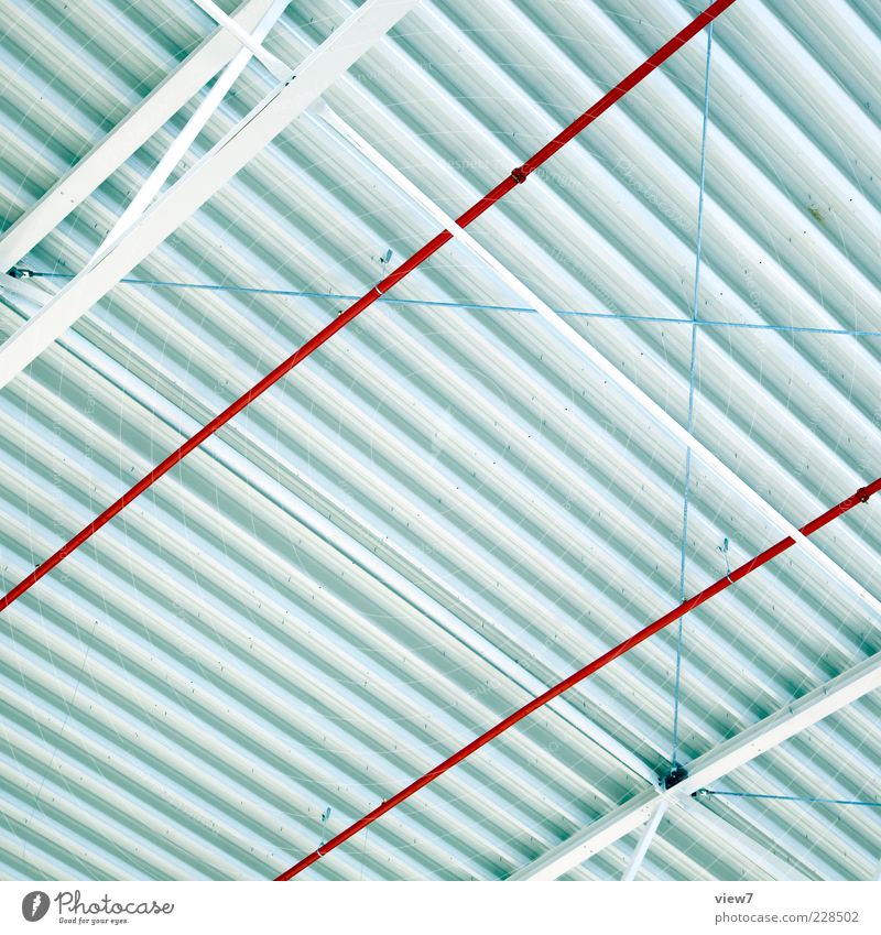 Grid :: Metal Line Stripe Authentic Fresh Large Modern Above Red White Beginning Esthetic Design Elegant Arrangement Precision Pure Far-off places Surrealism