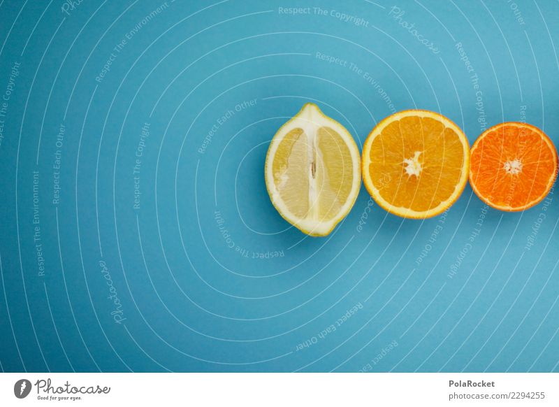 #AS# Yellow-Orange-Red Art Esthetic Blue Fruit Vitamin Vitamin-rich Vitamin C Citrus fruits Healthy Eating Delicious Colour photo Multicoloured Interior shot