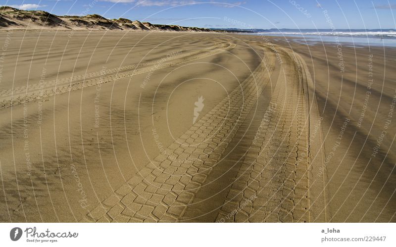 symbol in my driveway Nature Landscape Elements Sand Water Sky Beautiful weather Hill Rock Coast Beach Ocean Beach dune Line Brown Wanderlust Far-off places