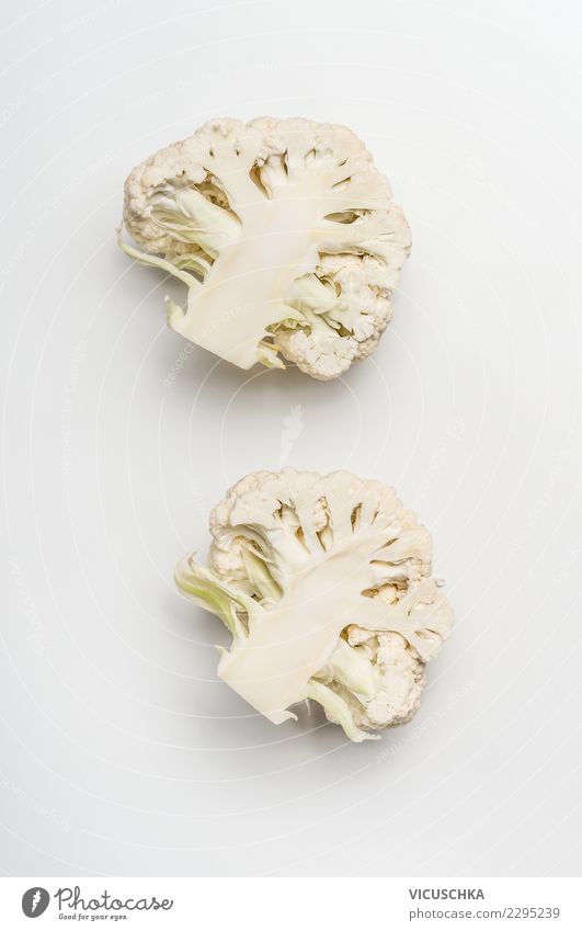 Half of cauliflower Food Vegetable Style Design Healthy Healthy Eating Life Cauliflower Food photograph Modern Simple Bright background Colour photo