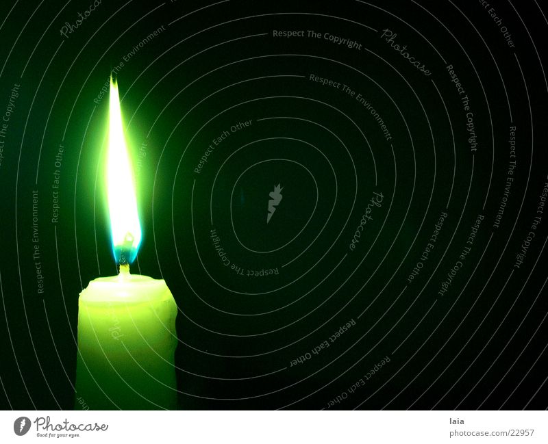 light a candle for Candle Light Night Green Yellow Things Flame