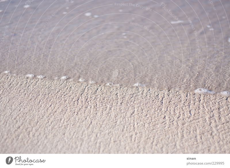 Sand | Water Lifestyle Harmonious Well-being Calm Climate Waves Coast Ocean Esthetic Simple Fluid Wet Brown Nature Pure Quality Beautiful Environment