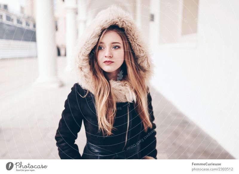 Fashionable Young Woman Modeling Warm And Cozy Winter Clothes. Stock Photo,  Picture and Royalty Free Image. Image 34237720.
