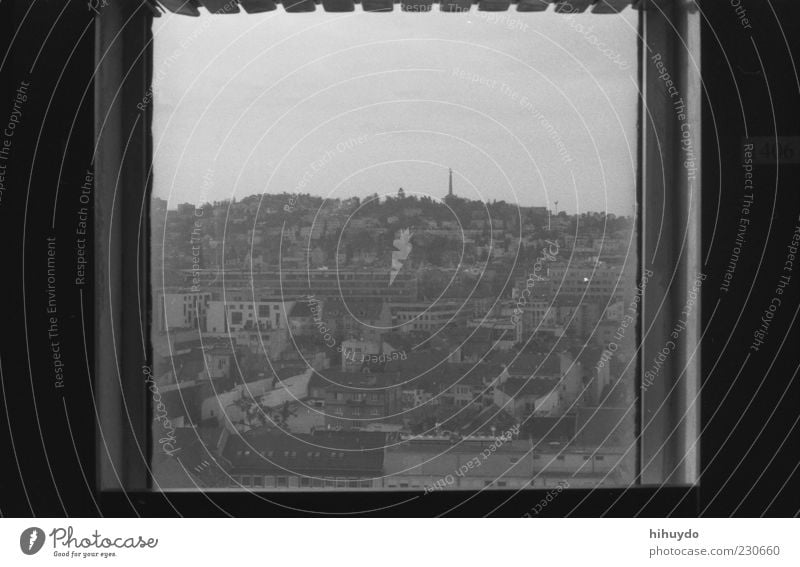 picture in picture. Town Capital city Downtown House (Residential Structure) Building Old Authentic Nostalgia Square Window View from a window