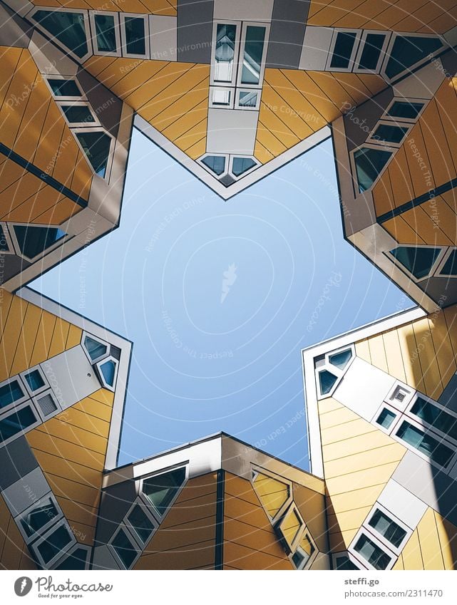 special architecture in the shape of a star in Rotterdam; Netherlands Freedom Sightseeing Flat (apartment) House (Residential Structure) Dream house