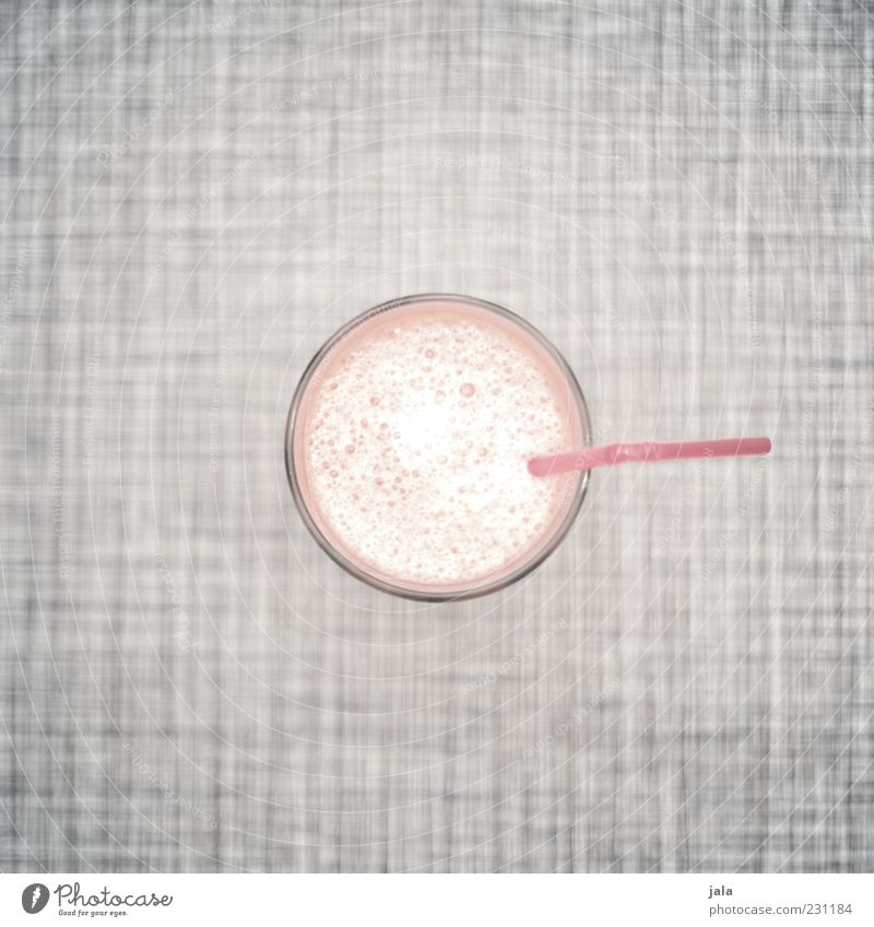 soy milk mix Food Vegetarian diet Beverage Cold drink Milk Glass Straw Delicious Natural Gray Pink White Colour photo Interior shot Deserted Copy Space left