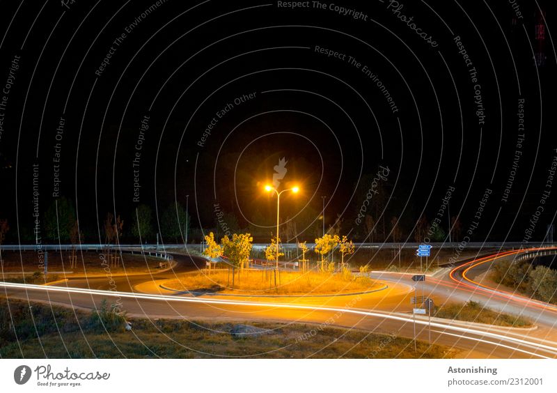 roundabout Technology Energy industry Landscape Tree Grass golem Albania Small Town Transport Passenger traffic Street Crossroads Traffic circle Car Movement