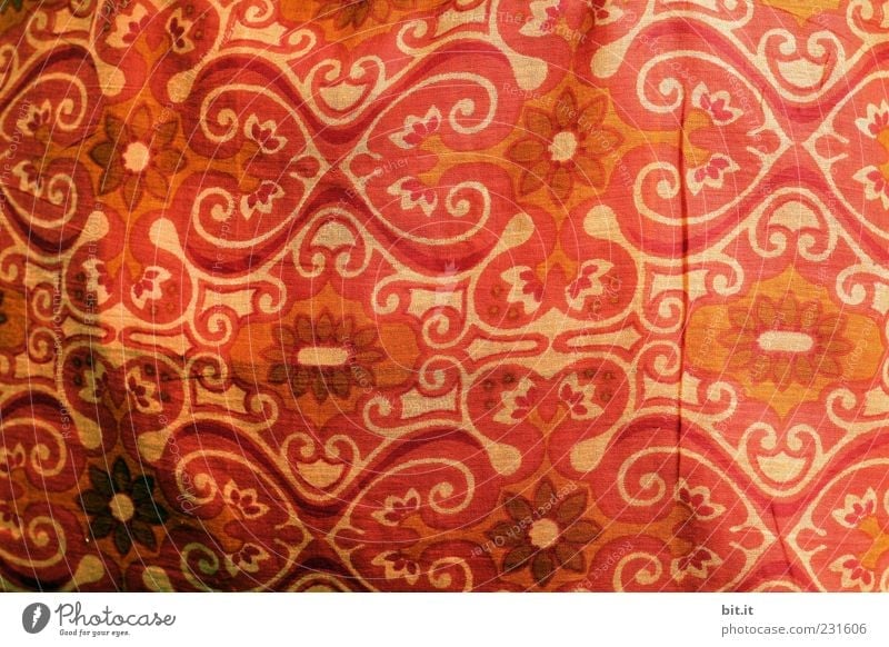 fabric pattern Decoration Ornament pretty Brown Red Cloth Textiles Drape Cloth pattern Screening Linen cloth Rag Pattern Structures and shapes Woven