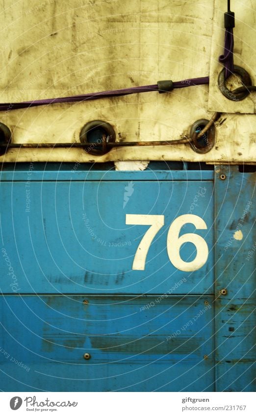 76 Work and employment Workplace Logistics Transport Means of transport Vehicle Truck Past Digits and numbers Characters Symbols and metaphors