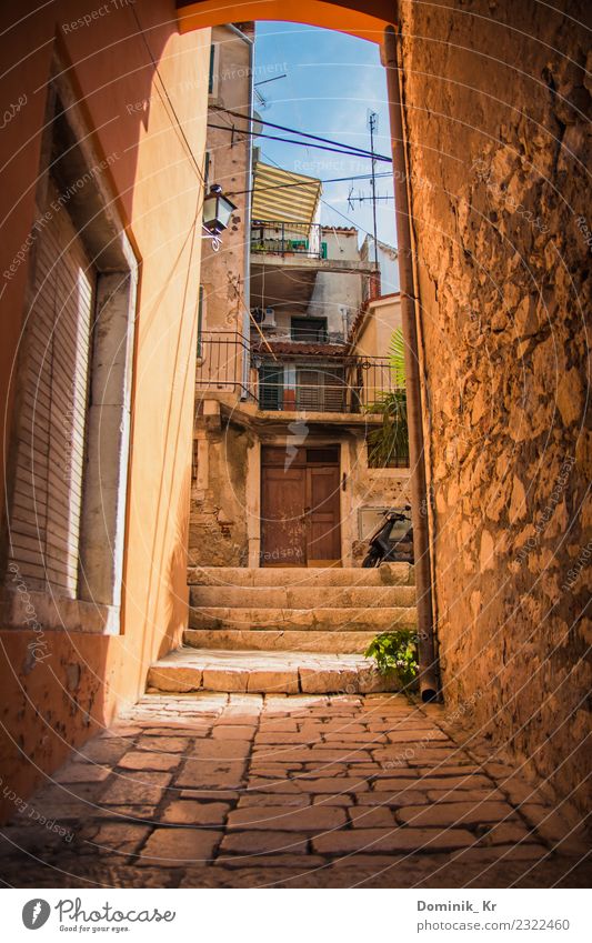 Alley in Rovinj Vacation & Travel Trip Far-off places Freedom Summer Summer vacation House (Residential Structure) Furniture Art Architecture Culture Sky