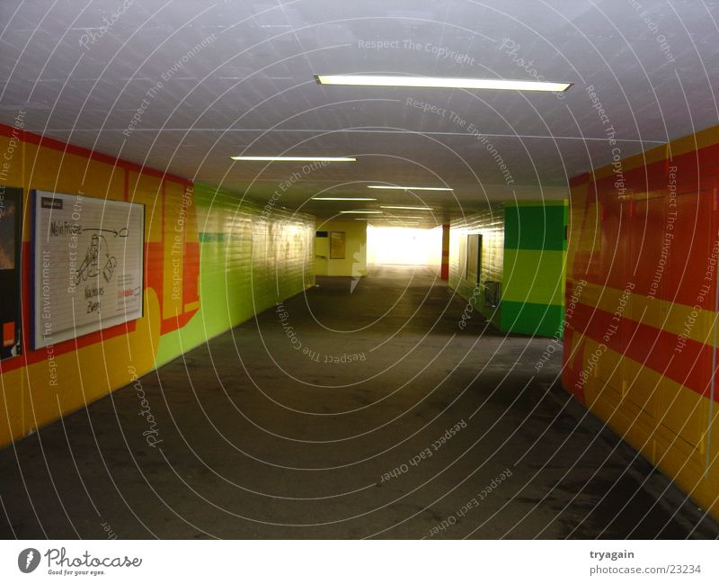 underpass Tunnel Passage Concrete Visual spectacle Architecture Underpass railway underpass Dark passage visual light