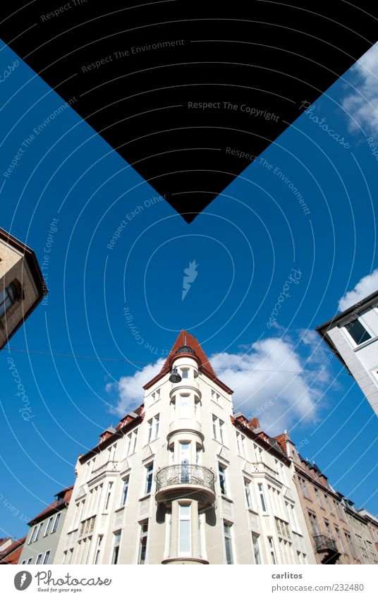 Göttingen Corners III House (Residential Structure) Esthetic Beautiful weather Downtown Old town Wall (barrier) Wall (building) Facade Window Historic Blue Red