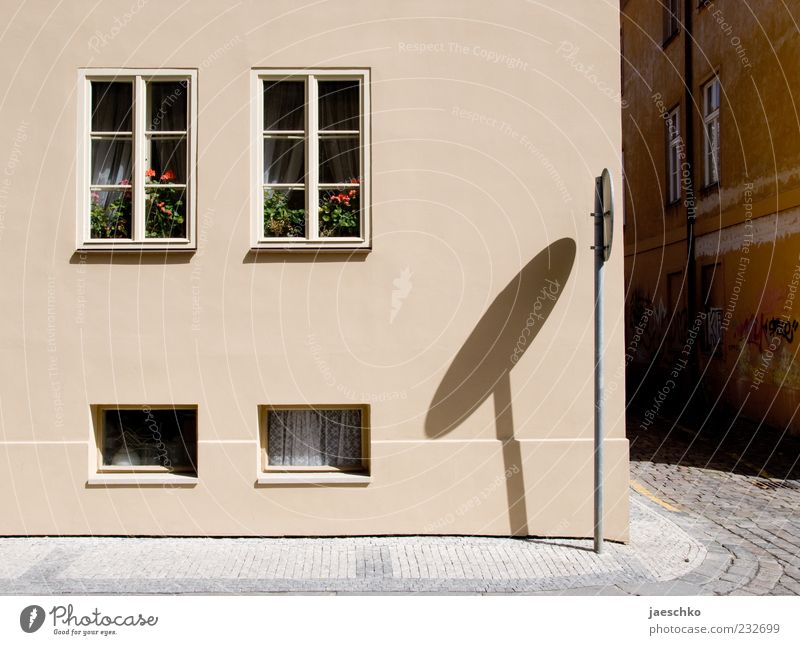 Prague Spring VI Village Small Town House (Residential Structure) Facade Window Street Cleanliness Modest Refrain Boredom Thrifty Alley Living or residing