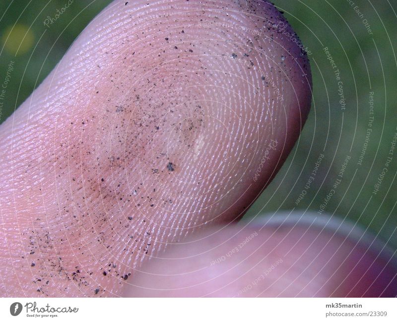 fingers Fingers Fingerprint Fingertip Macro (Extreme close-up) Close-up dirt particles