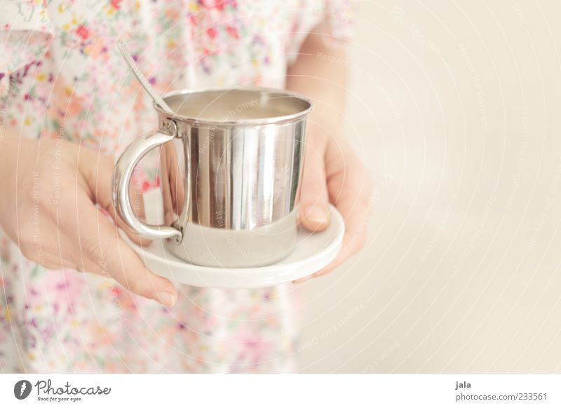 coffee... Beverage Hot drink Hot Chocolate Coffee Plate Cup Mug Spoon Human being Woman Adults Hand Stand Friendliness Positive Pamper Colour photo