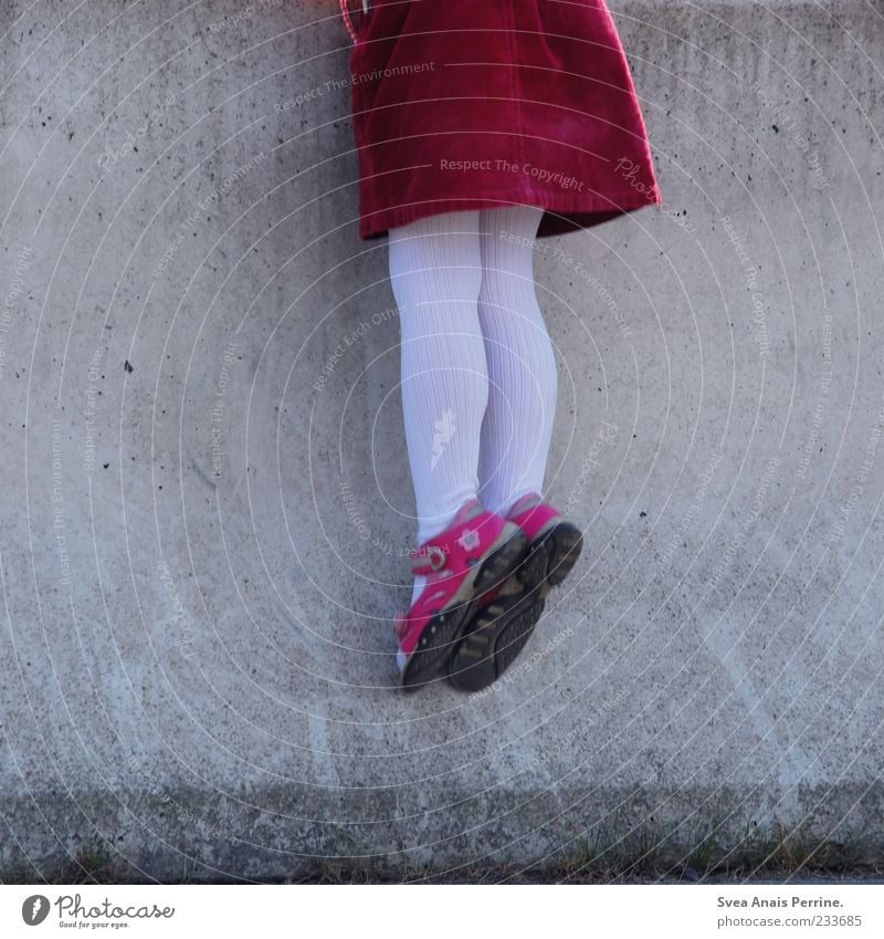 up on ^^ Child Girl Legs Feet 1 Human being 3 - 8 years Infancy 8 - 13 years Wall (barrier) Wall (building) Fashion Skirt Tights Hang Climbing Childlike Playing