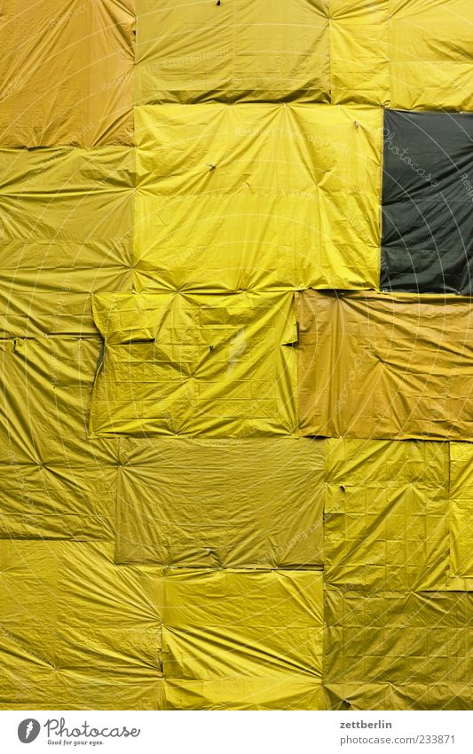 Large tarpaulin House (Residential Structure) Manmade structures Building Construction site Tarp Covers (Construction) Closed Concealed Hide Protection