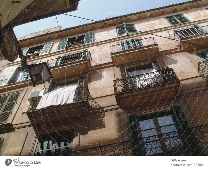 house front House (Residential Structure) Facade Housefront Historic Southern Architecture Old town Majorca