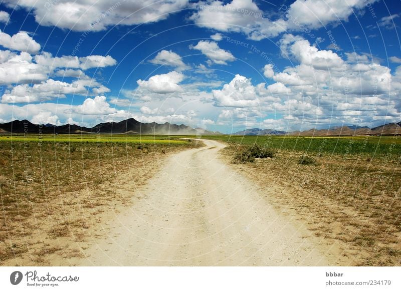 Landscape Vacation & Travel Trip Freedom Summer Sun Environment Nature Air Earth Sky Clouds Horizon Sunlight Weather Beautiful weather Grass Meadow Field Hill