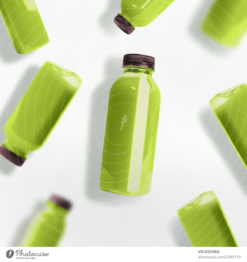 Download Green And Yellow Juice Or Smoothie Bottles With Ingredients A Royalty Free Stock Photo From Photocase PSD Mockup Templates