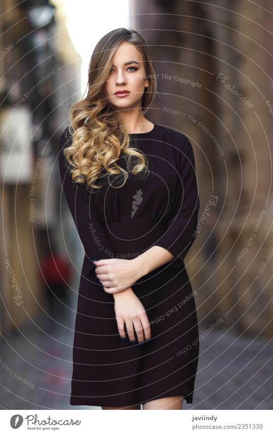 Blonde woman in urban background. Lifestyle Style Beautiful Hair and hairstyles Face Human being Feminine Young woman Youth (Young adults) Woman Adults 1