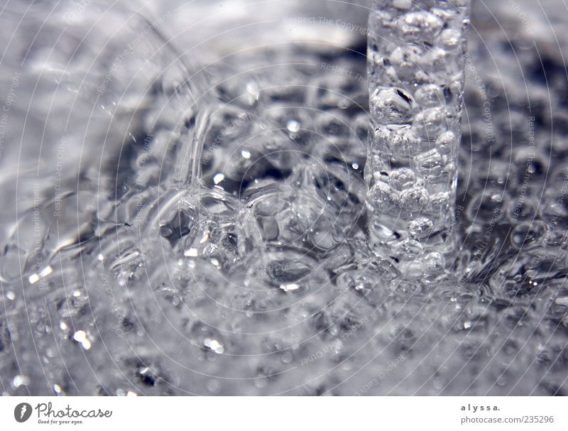 water. Water Drop Water blister Jet of water Blue Gray Interior shot Deserted Detail Bubble Macro (Extreme close-up) Flow Clarity
