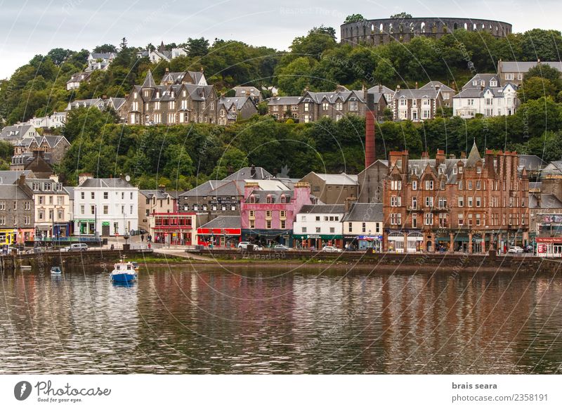 Oban harbour and town. Fishing (Angle) Vacation & Travel Tourism Trip Beach Ocean House (Residential Structure) Work and employment Industry Culture Landscape