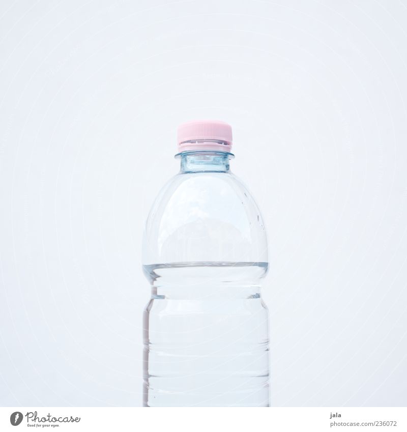 silent Beverage Cold drink Drinking water Water Mineral water Bottle Esthetic Fluid Fresh Pink White Light blue Puristic Colour photo Exterior shot Deserted
