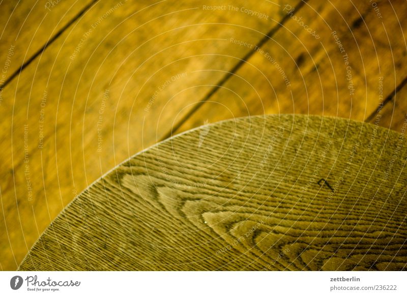 wood Wood Material Round Colour photo Subdued colour Interior shot Structures and shapes Deserted Copy Space left Copy Space right Copy Space top