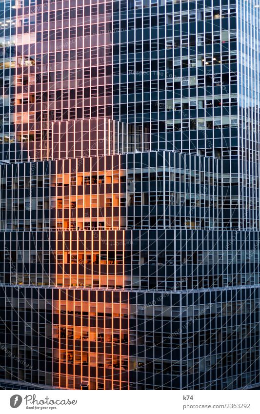 NYC - Sunrise New York City USA Americas Capital city Downtown Deserted High-rise Bank building Manmade structures Building Architecture Facade Window
