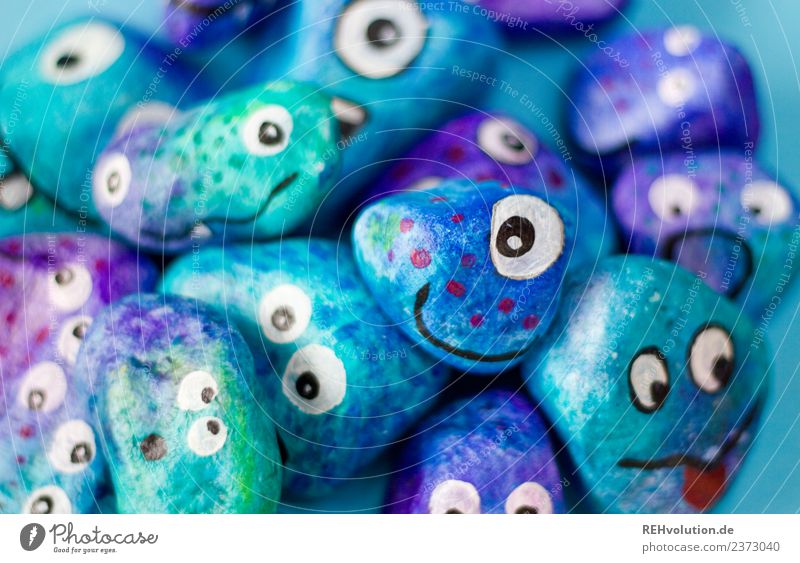 Monster Stones | blue Leisure and hobbies Exceptional Emotions Moody Joy Together Authentic Tolerant Fear Horror Esthetic Identity Uniqueness Communicate