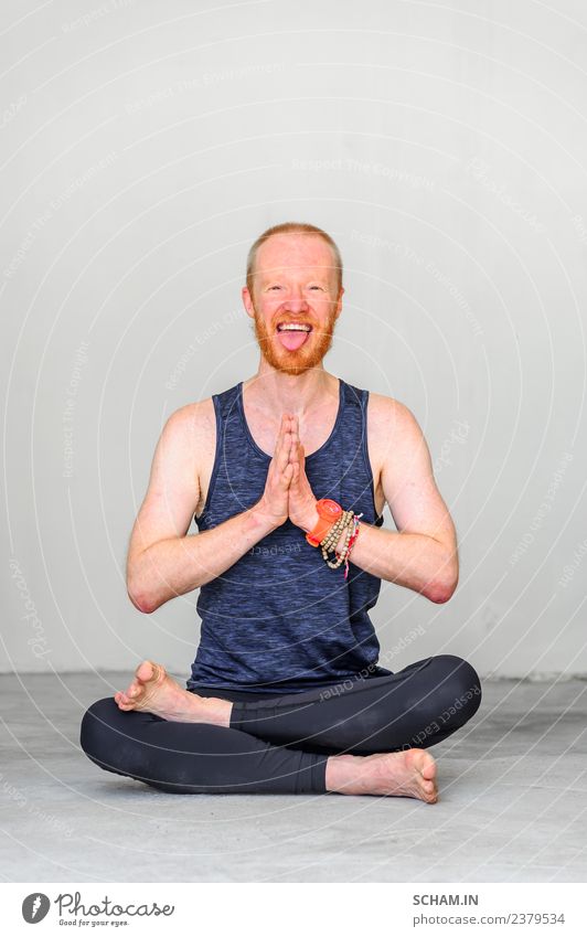 Yoga students showing different yoga poses. - a Royalty Free Stock Photo  from Photocase