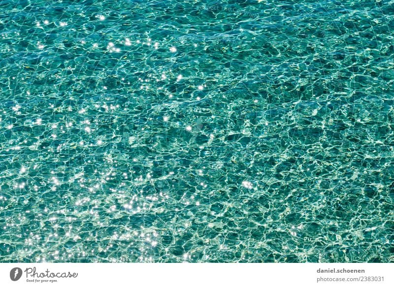 recently at the sea 2 Vacation & Travel Summer Summer vacation Sun Beach Ocean Waves Water Blue Turquoise Pure Colour photo Multicoloured Deserted Light