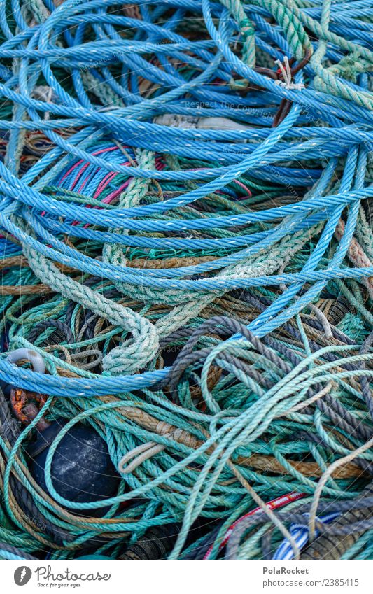 #S# linen salad Navigation Chaos Harbour Rope Knot Dry Craft (trade) Fishing (Angle) Fishery Baltic Sea Baltic island Many Difference Utilize Blue Watercraft