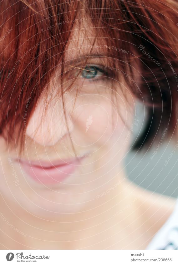 redhead Human being Feminine Young woman Youth (Young adults) Woman Adults Head Hair and hairstyles Face Eyes Happy Red-haired Looking Portrait photograph