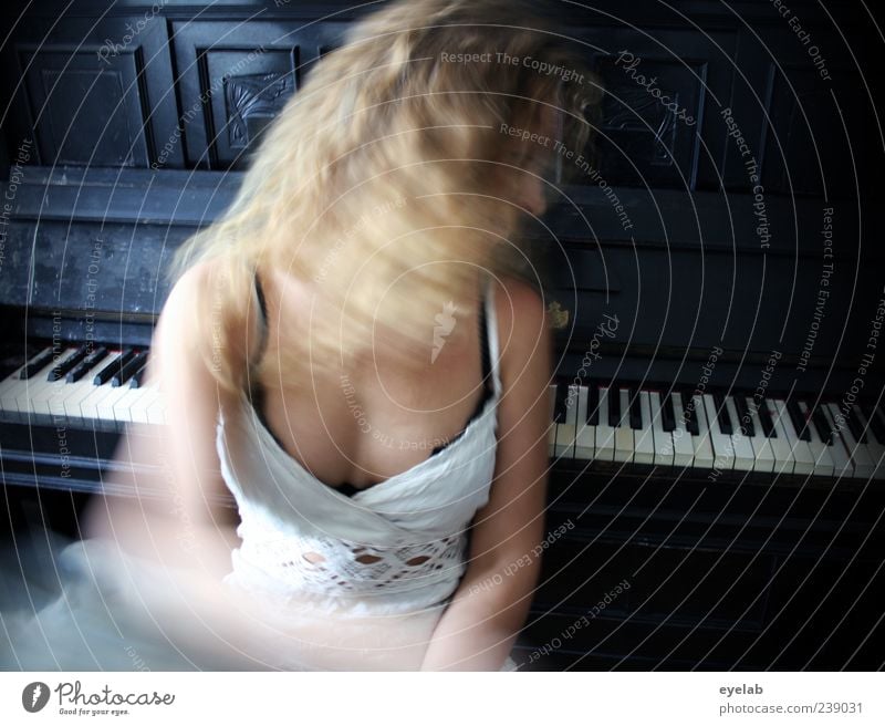 One should be able to play the piano... Beautiful Hair and hairstyles Skin Leisure and hobbies Playing Human being Feminine Young woman Youth (Young adults)