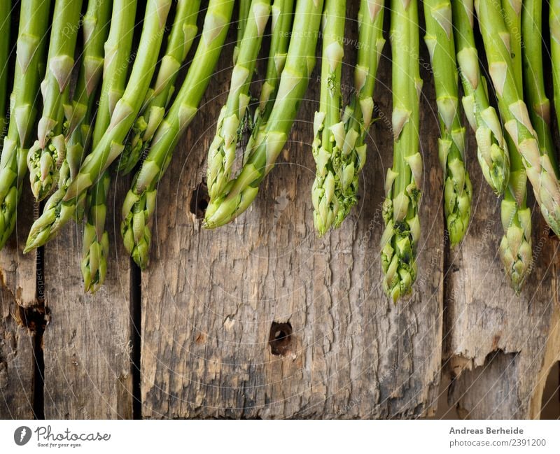Fresh green organic asparagus Food Vegetable Lunch Organic produce Vegetarian diet Diet Healthy Eating Jump Delicious Green antioxidant Asparagus