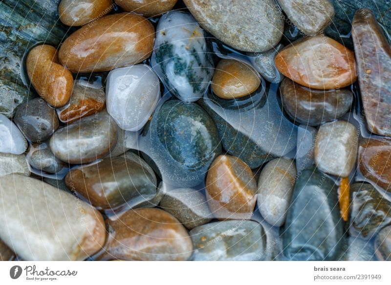 Pebbles background Design Relaxation Swimming pool Beach Ocean Decoration Wallpaper Science & Research Environment Nature Landscape Earth Sand Water Rock Waves