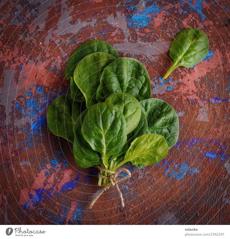 bunch of green spinach leaves Vegetable Lettuce Salad Nutrition Vegetarian diet Diet Table Nature Plant Leaf Fresh Natural Green Health care Raw Spinach