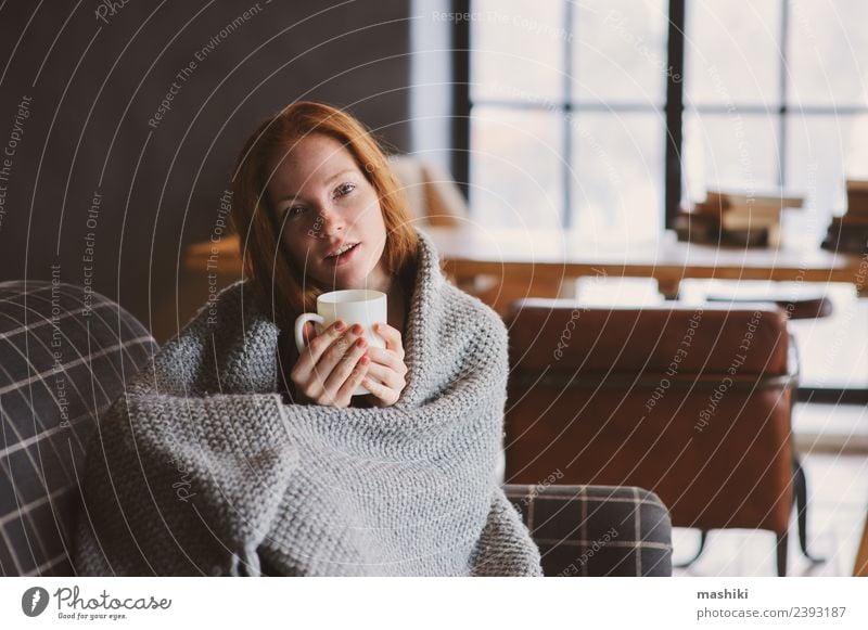 cute little child girl relaxing at home - a Royalty Free Stock Photo from  Photocase