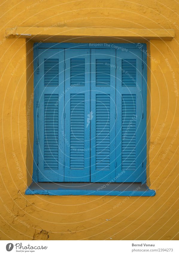 Wooden shutters in a Greek house Vacation & Travel Tourism Summer Summer vacation House (Residential Structure) Crete Greece Village Wall (barrier)