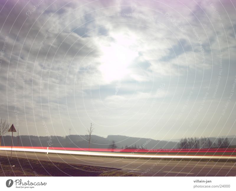 moonlight Long exposure Night Moon Street Sky Landscape