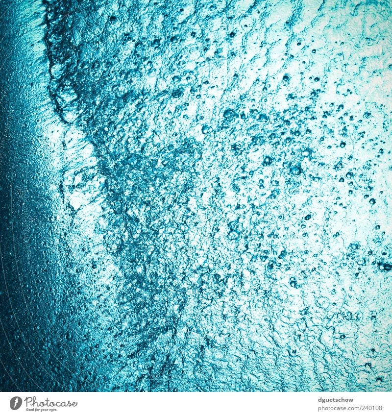blue Water Drops of water Cool (slang) Cold Wet Blue Swimming pool Colour photo Subdued colour Exterior shot Close-up Day Bird's-eye view Abstract